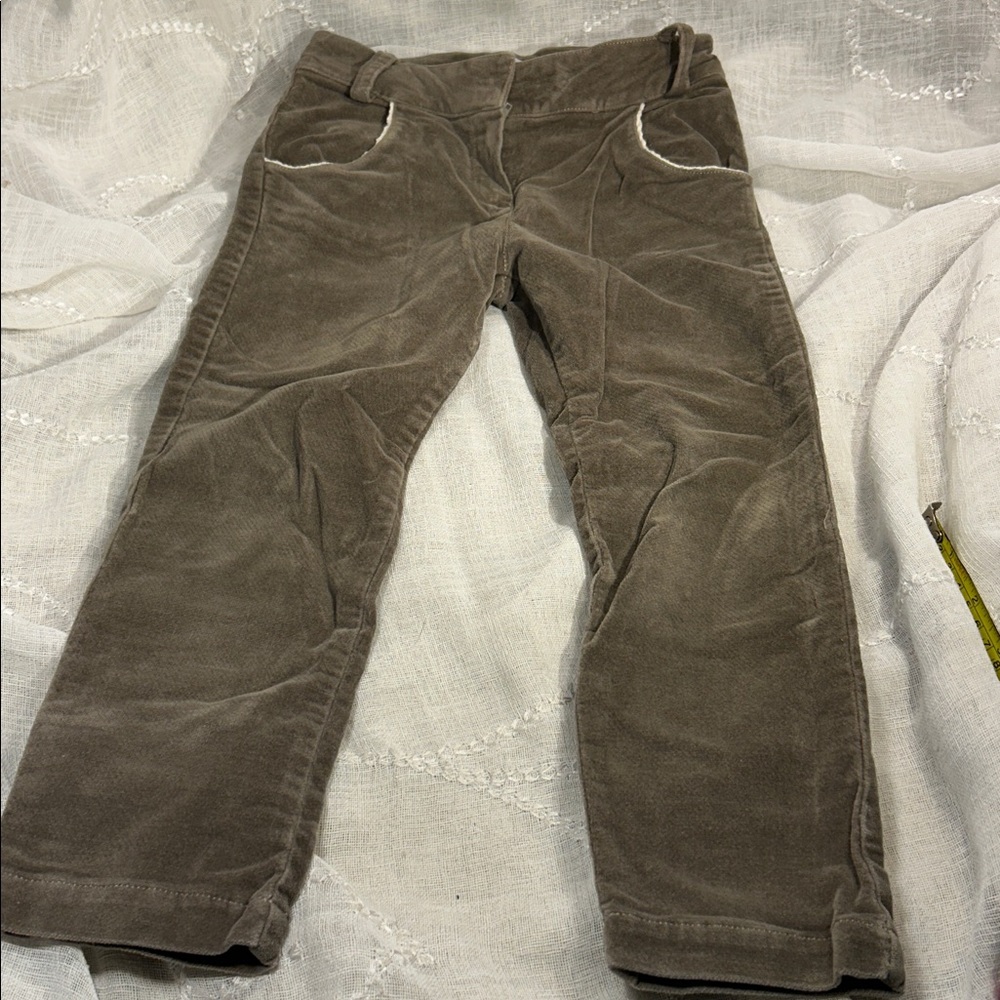 Tartine at Chocolate pants with mother of perl accent size 4
